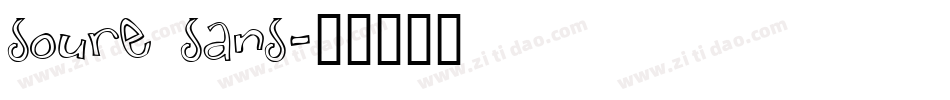 soure sans字体转换